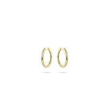 Gisser 13.5mm Gold Plated Hoop Earrings
