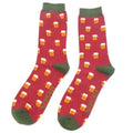 Mr Heron Beer Socks Red