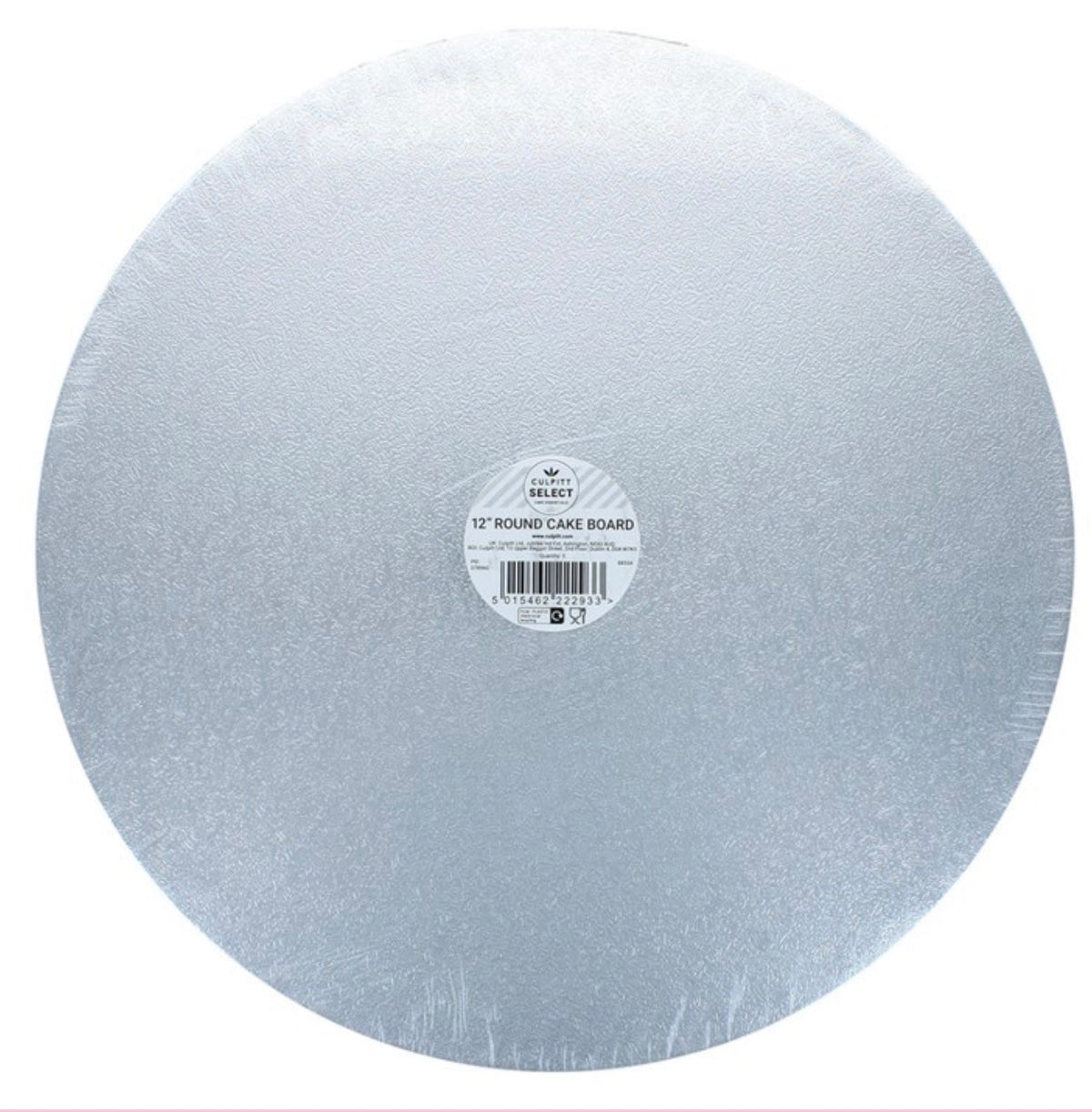 Culpitt Select Cake Boards, Round, 12"
