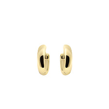 Gisser 13.5mm Gold Plated Hoop Earrings