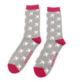 Mr Heron Airplanes Socks Grey