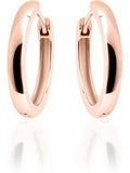 Gisser 18mm Rose Gold Plated Hoop Earrings