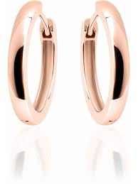Gisser 18mm Rose Gold Plated Hoop Earrings