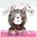 Alex Clark Cat And Collar Birthday Card
