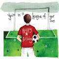 Alex Clark Footballer Birthday Card