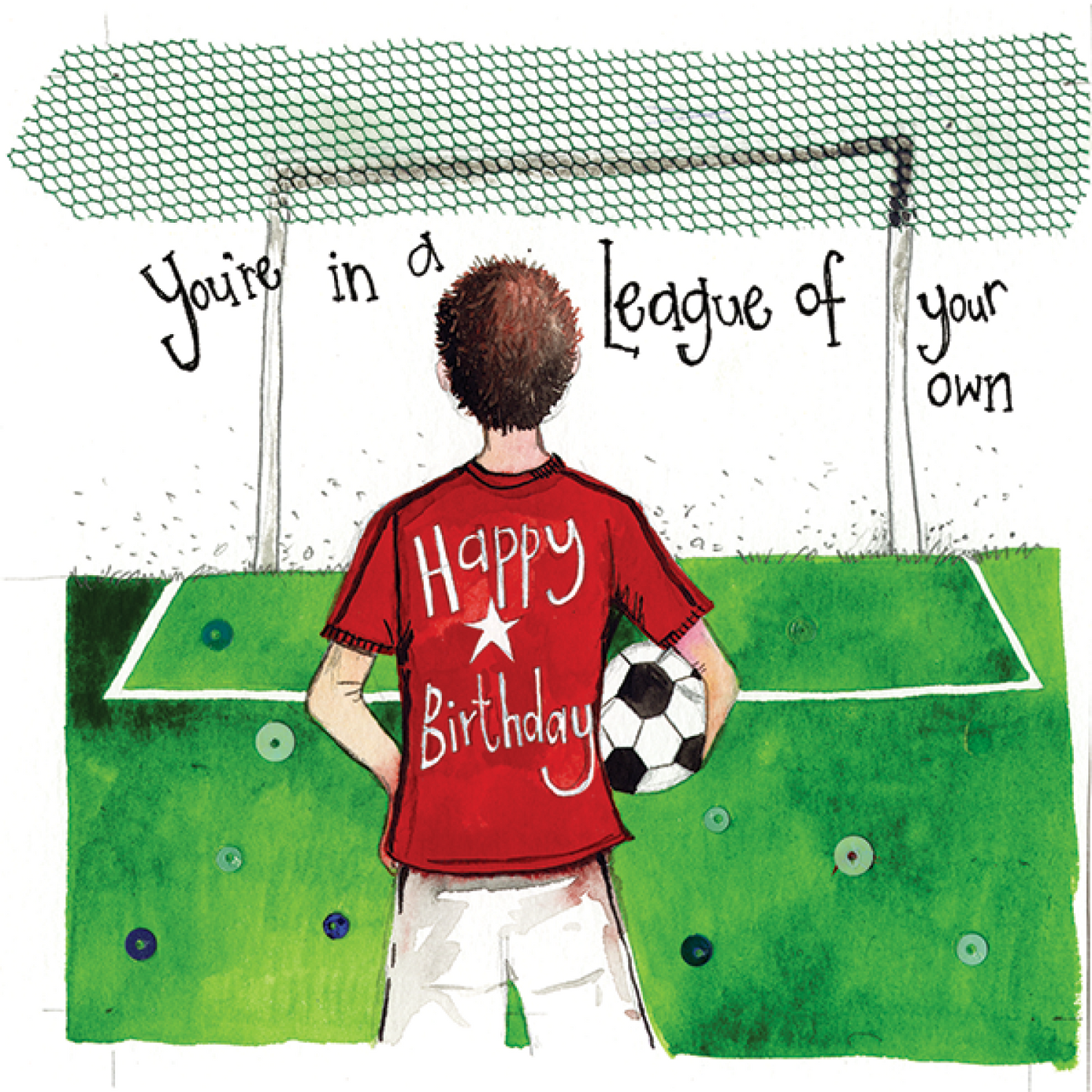 Alex Clark Footballer Birthday Card