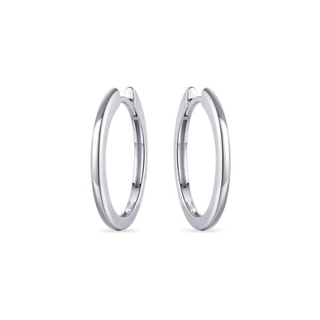 Gisser 22mm Sterling Silver Hoop Earrings