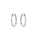 Gisser 18mm Sterling Silver Hoop Earrings