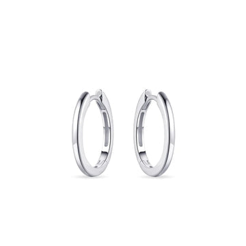 Gisser 18mm Sterling Silver Hoop Earrings