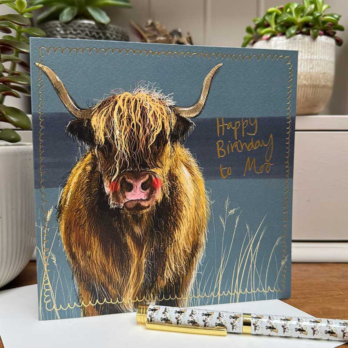 Alex Clark Highland Cow Birthday Card