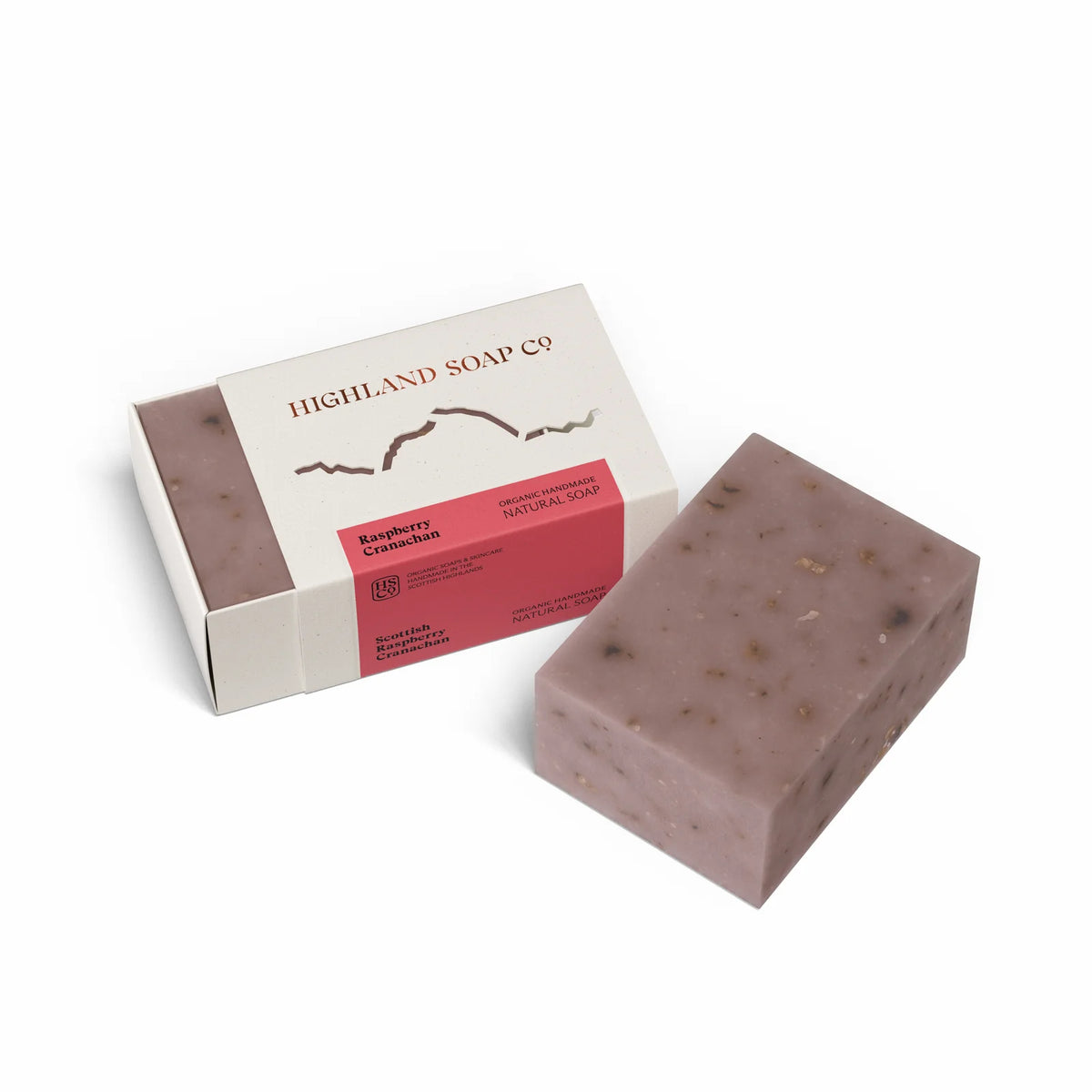 Highland Soap Company Scottish Raspberry Cranachan Soap 190g