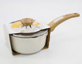 Cooksmart Signature 16cm Sauce Pan with Lid Ivory