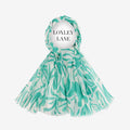 Loxley Lane Lightweight Scarf Floral Print Green