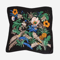 Loxley Lane Satin Neck Tie Tropical Floral Black