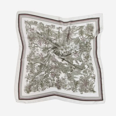 Loxley Lane Satin Neck Tie Muted Jungle Green