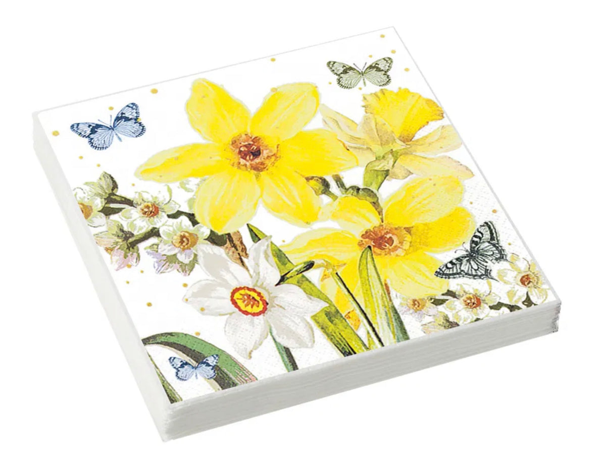 Watercolour Narcisscus 33 x 33cm Paper Napkins 3 Ply