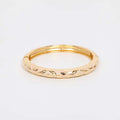 Loxley Lane Bangle Hinged Enamel Detail Cream