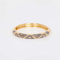 Loxley Lane Bangle Hinged Enamel Detail Grey