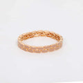 Loxley Lane Elasticated Enamel Tile Bracelet Burnt Caramel