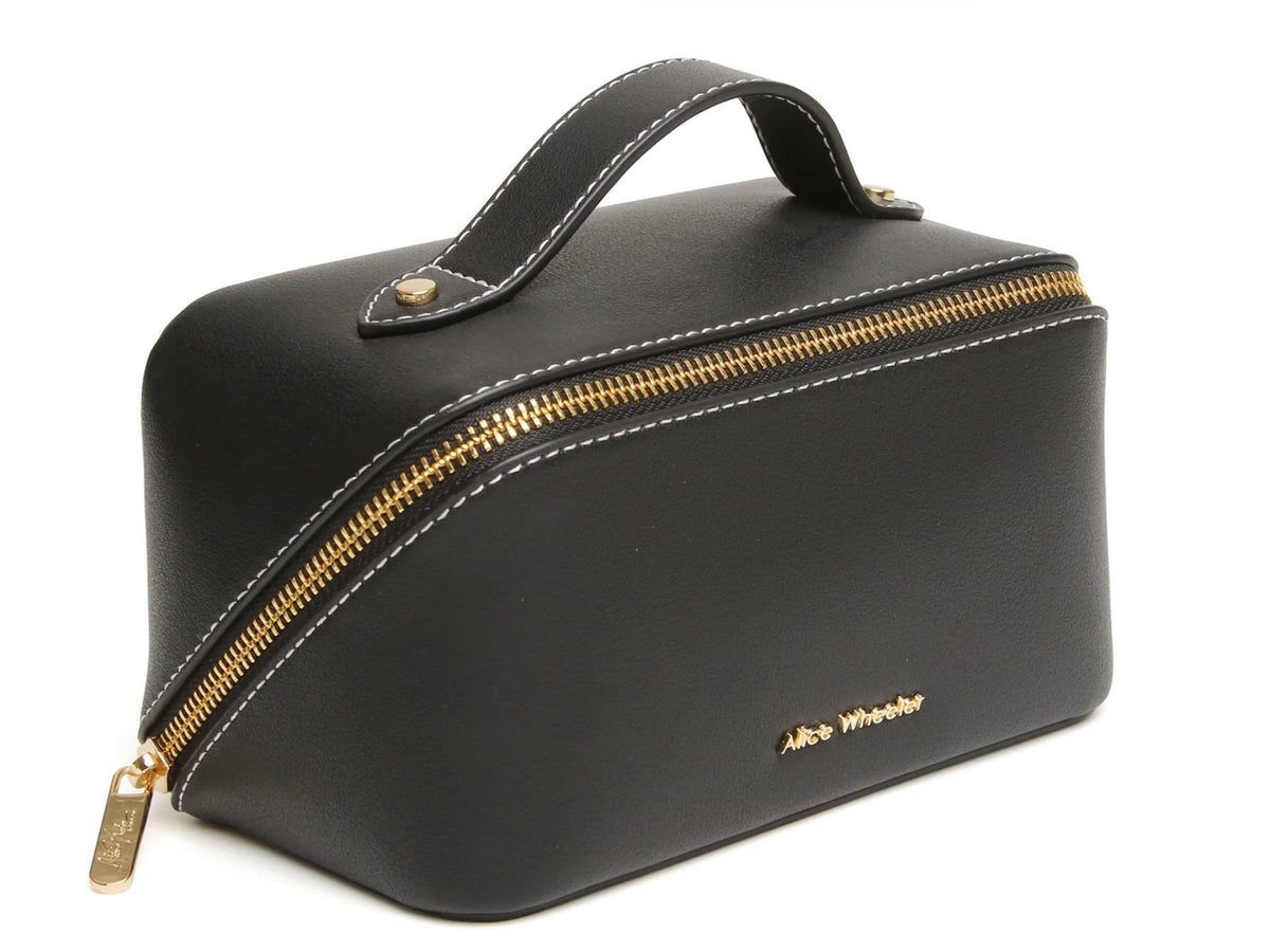 Alice Wheeler Mini Black Sloane Train Case