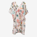Loxley Lane Adjustable Seashore Multi Kaftan With Pull Tie Detail