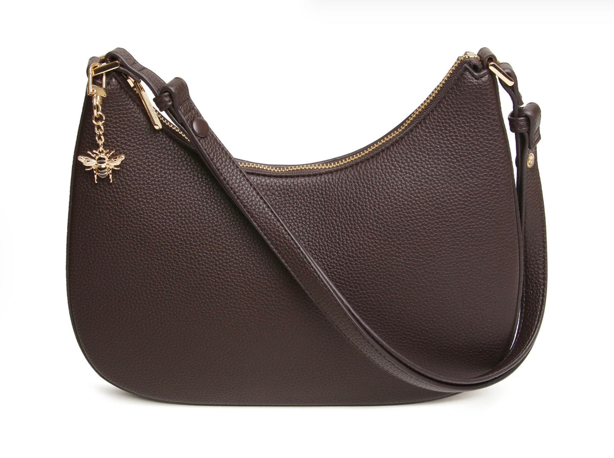Alice Wheeler Chocolate Ascot Cross Body Bag