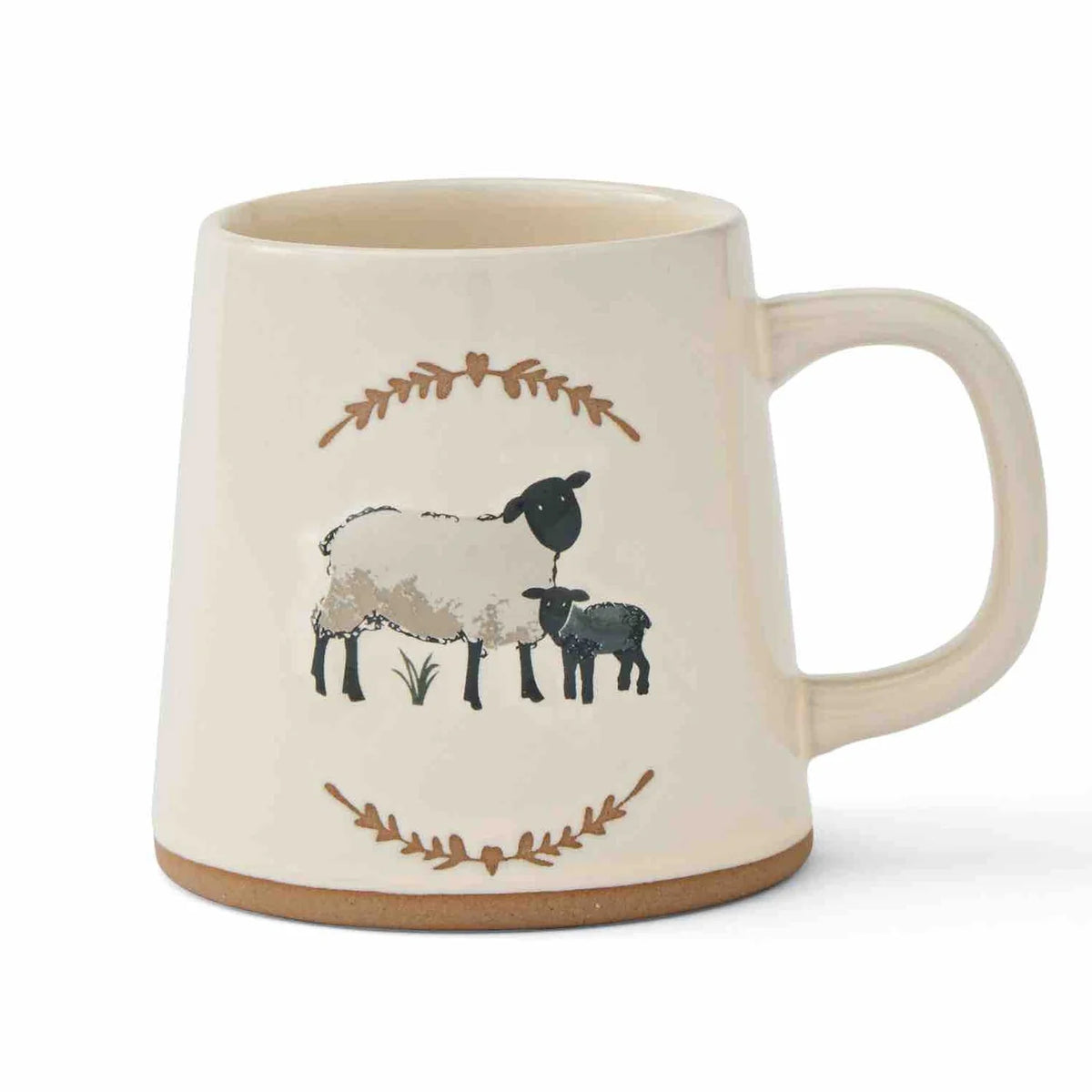 Cooksmart Highland Sheep Reverse Conical Cream Mug