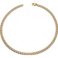 Unique & Co Steel Necklace with Polished Yellow Gold IP Plating
