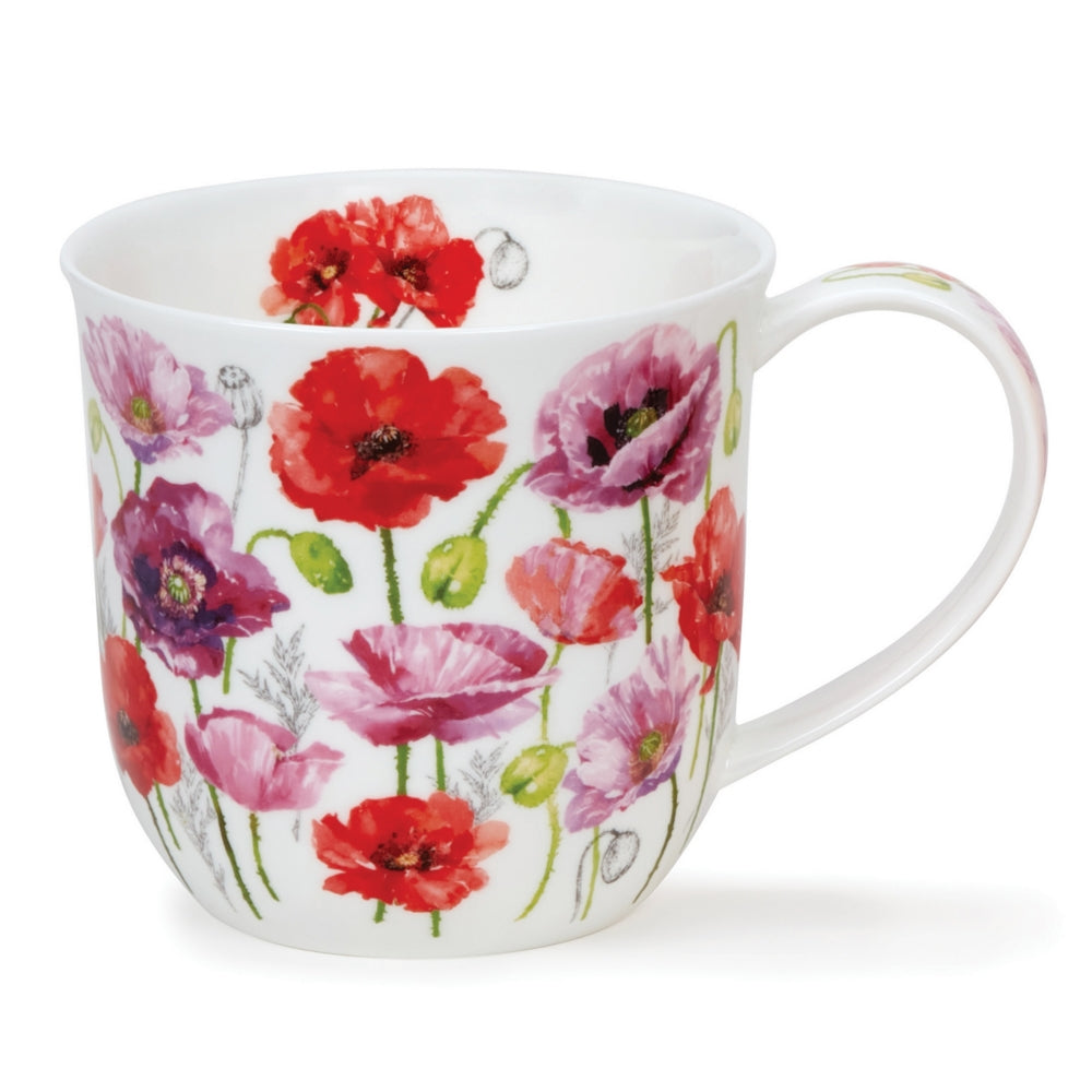 Dunoon Cumbrae Meadow Pink Poppies Mug