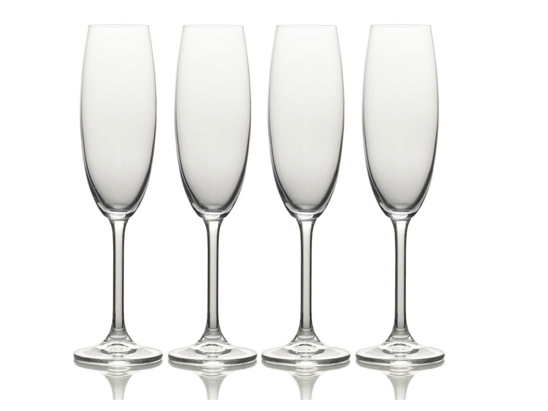Mikasa Julie Set Of 4 Flute Glasses