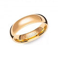 Unique & Co Men’s Tungsten Carbide Ring with Yellow IP Plating