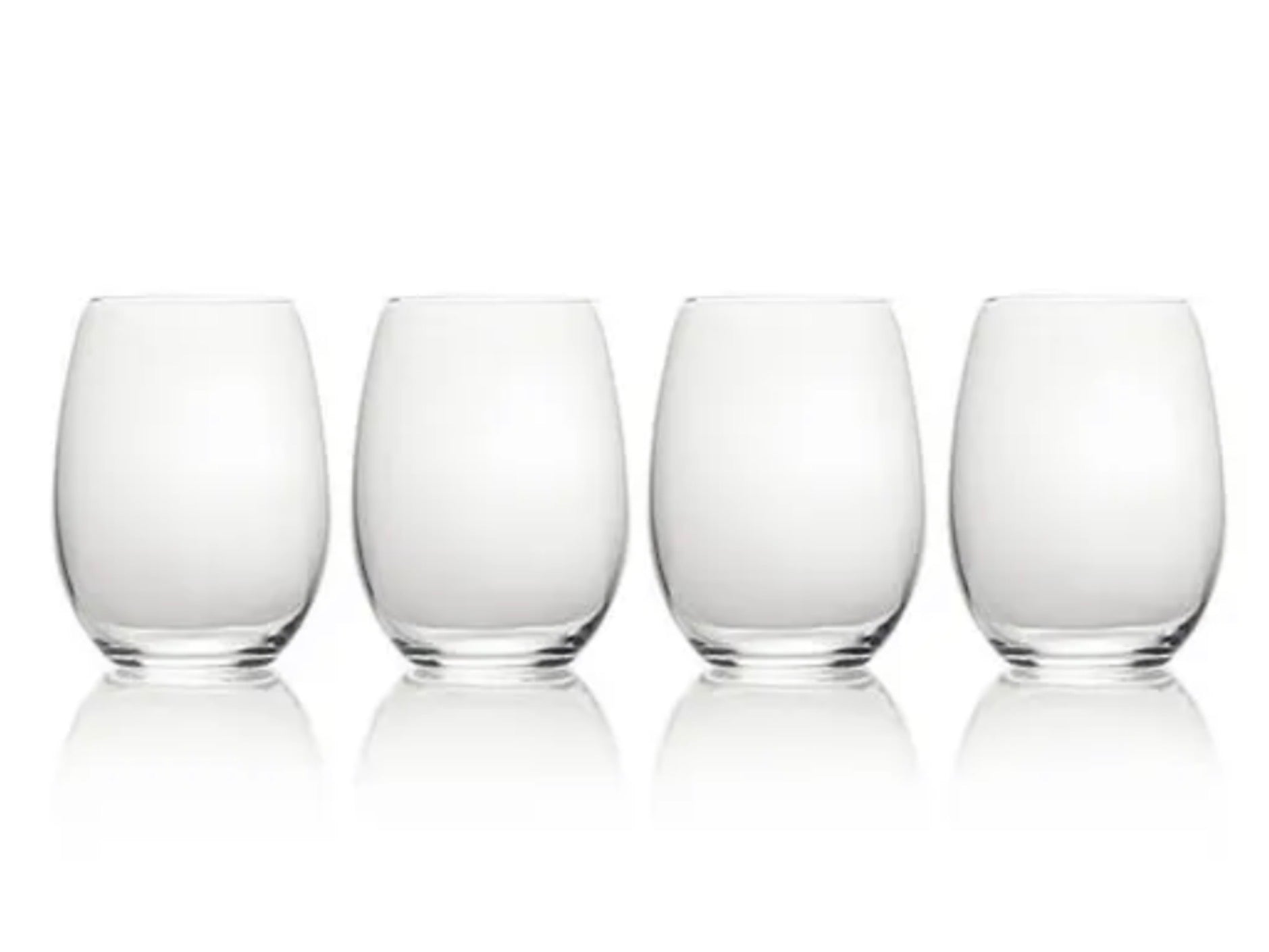 Mikasa Julie Set Of 4 Stemless Wine Glasses