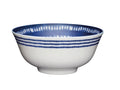 KitchenCraft Bowl Ceramic Blue and White Greek Style 16cm