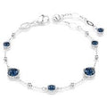 Swarovski Imber Bracelet Round Cut Blue Rhodium Plated Medium