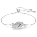 Swarovski Matrix Bracelet Baguette cut Knot White Rhodium Plated