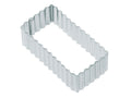 KitchenCraft 8cm Fluted Rectangular Cookie Cutter