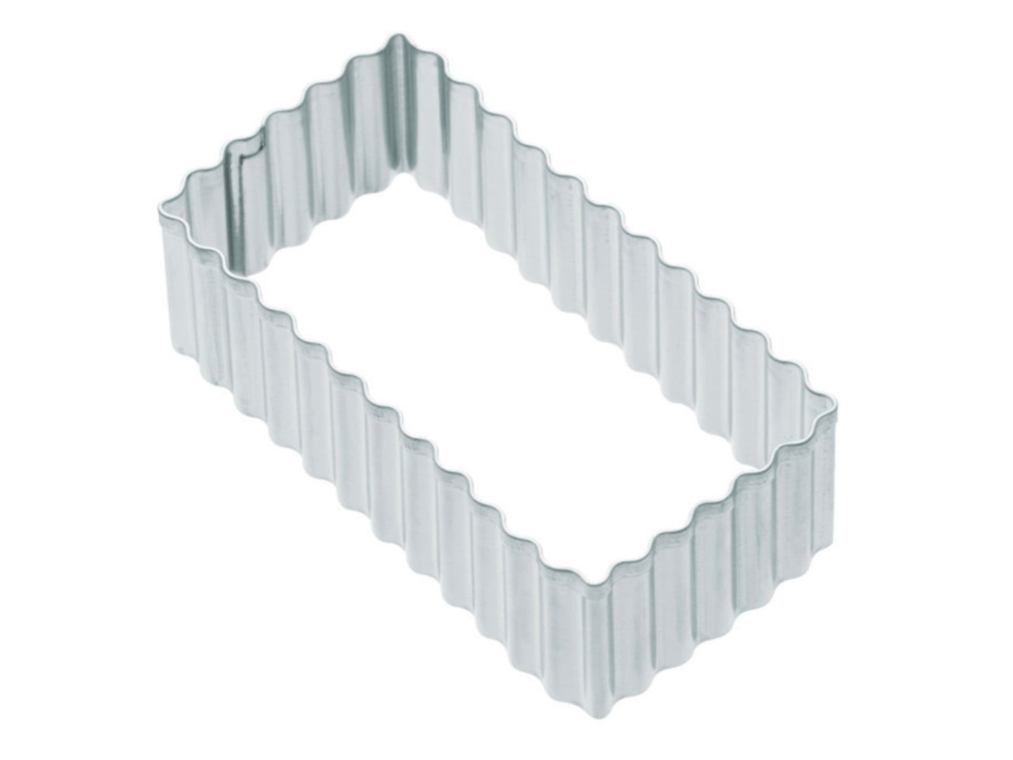 KitchenCraft 8cm Fluted Rectangular Cookie Cutter