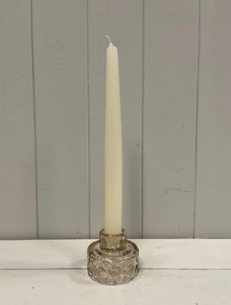 Smokey Brown Textured Candle Holder