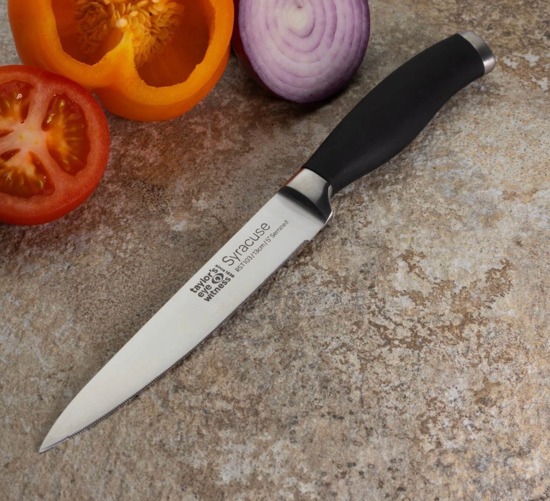 Taylors Eye Witness Syracuse Serrated Utility Knife 13cm