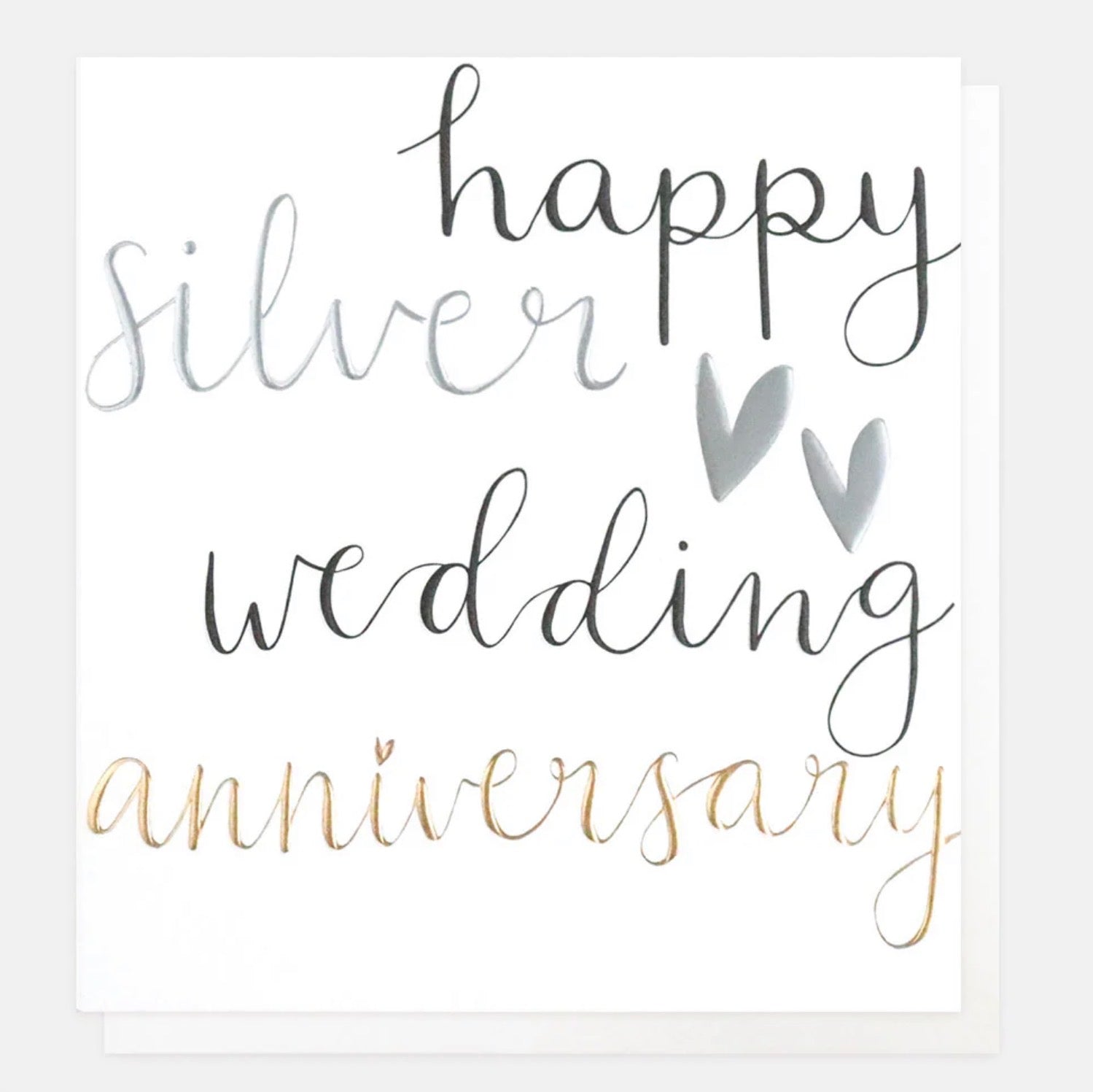 Caroline Gardner Happy Silver Wedding Anniversary Card