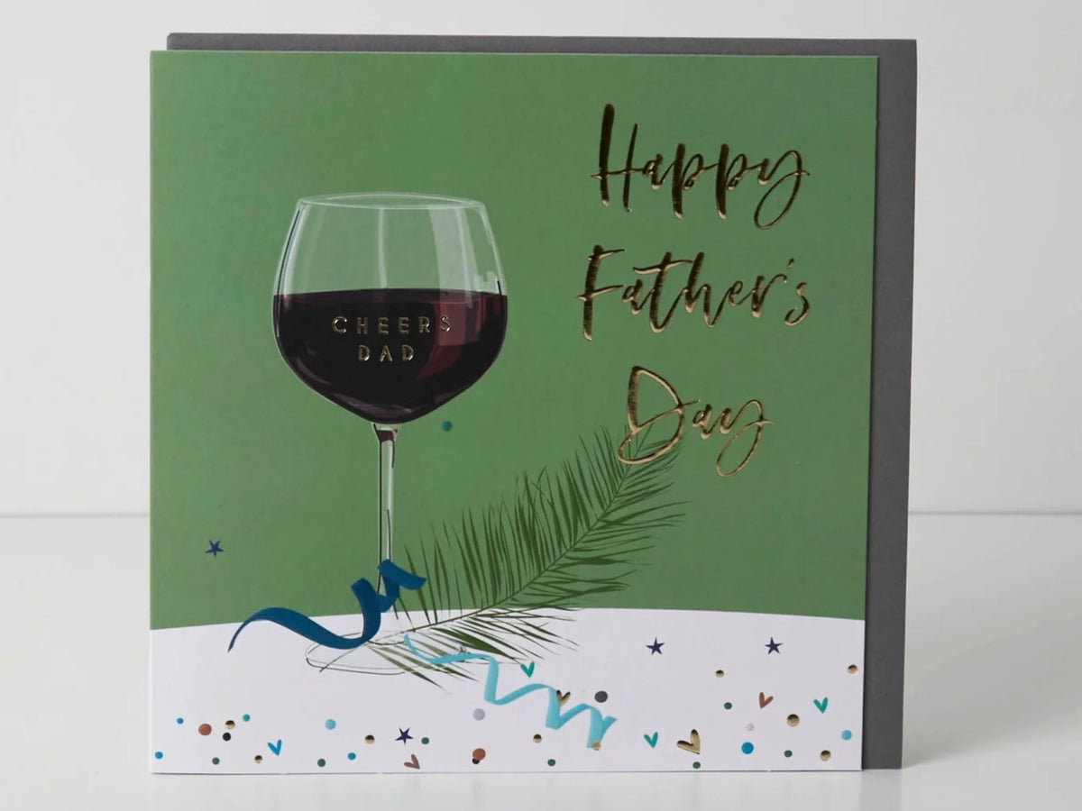 Belly Button Designs Cheers Dad Happy Fathers Day Greeting Card