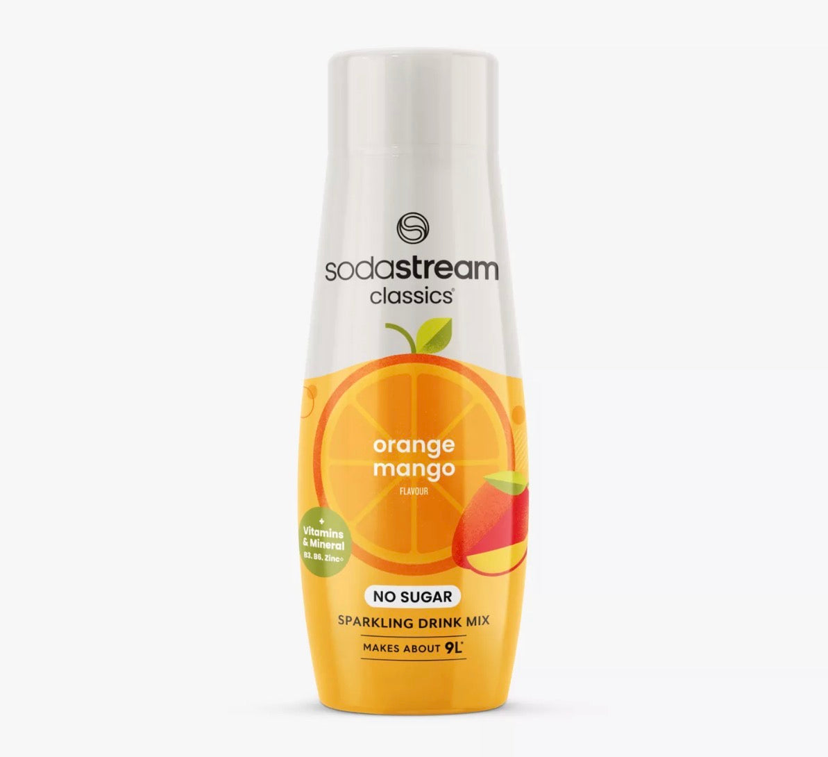 Sodastream Classics Orange and Mango Sugar Free Syrup Drink Mix 440ml