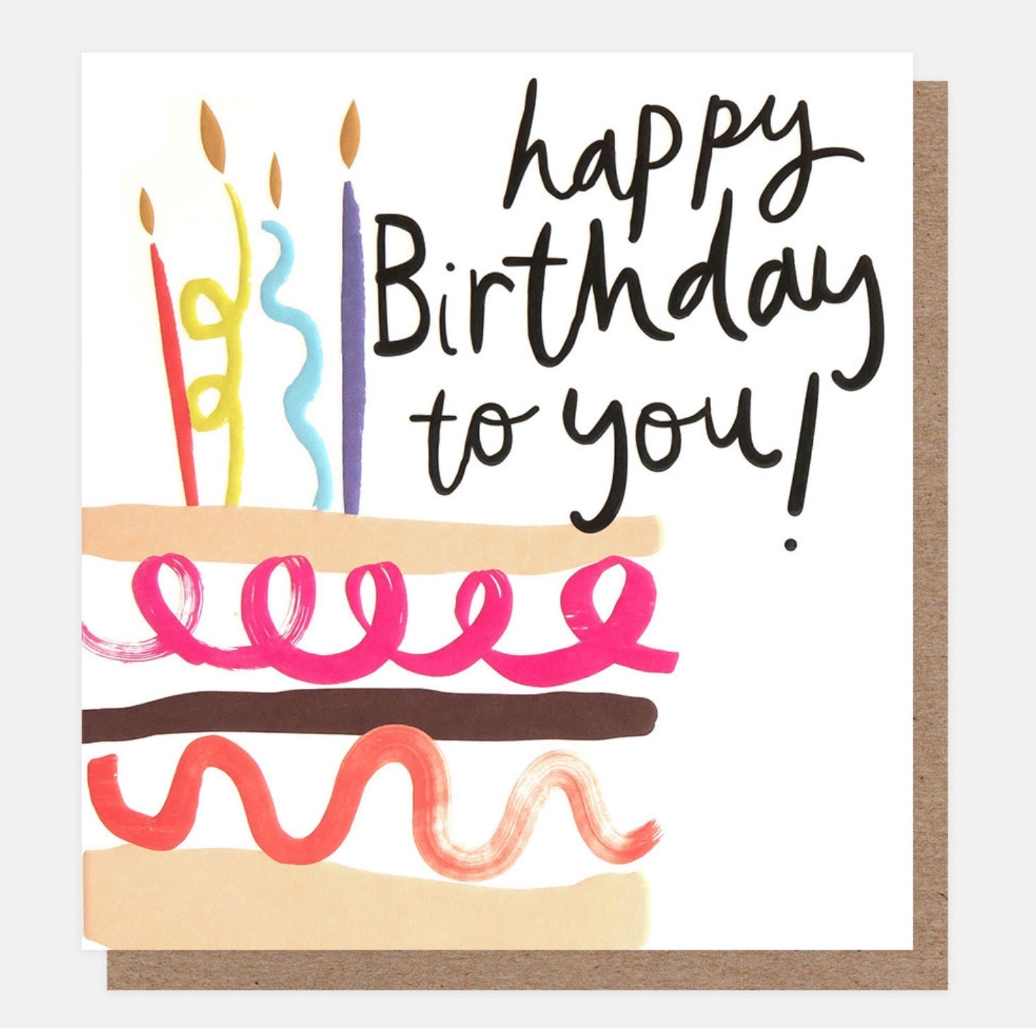 Caroline Gardner Happy Birthday To You! Doodle Cake Card