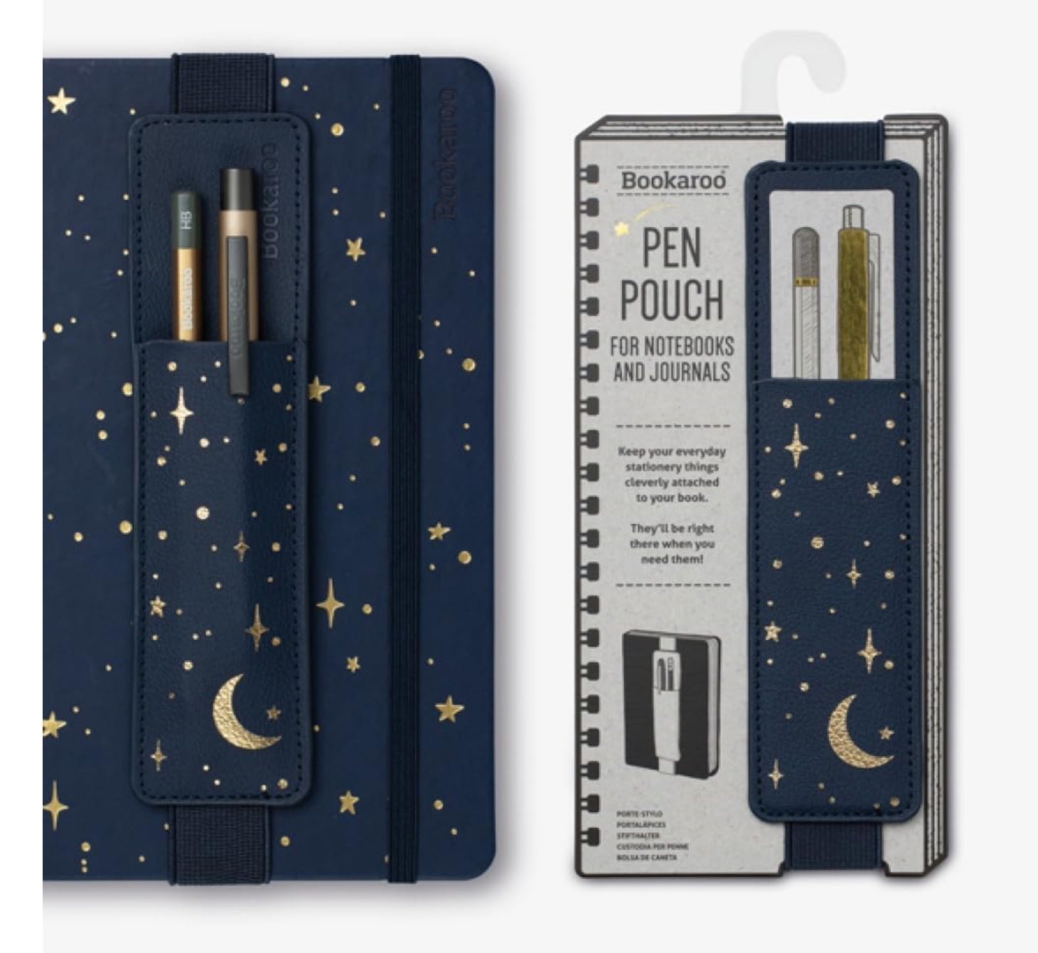 If Bookaroo Pen Pouch Moon and Stars