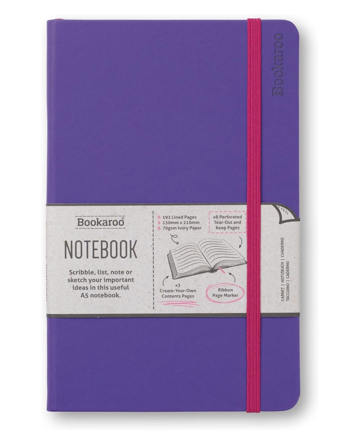 If Bookaroo A5 Notebook Purple
