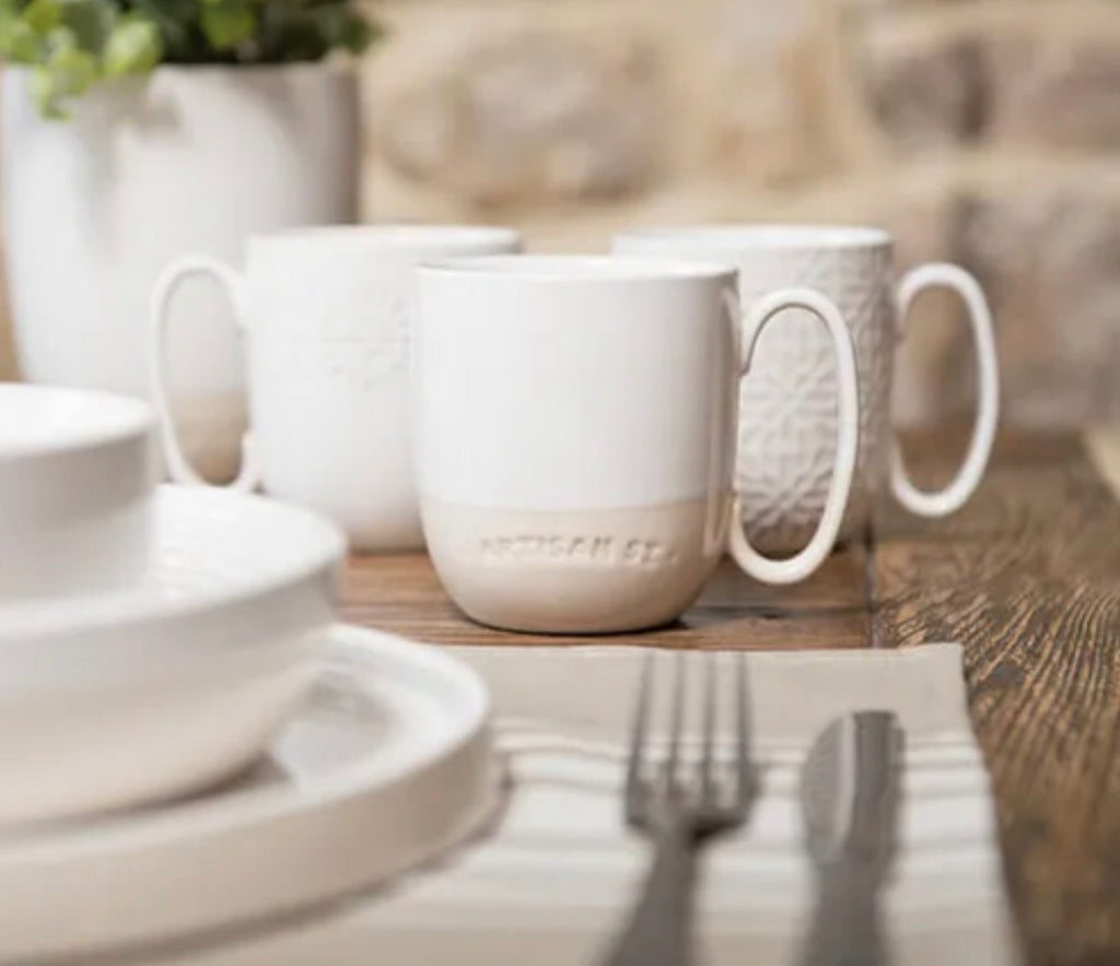 Artisan Street White Breakfast Mug