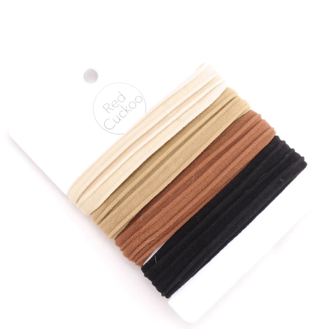 Elastic Hair Ties Nautral Set of 4