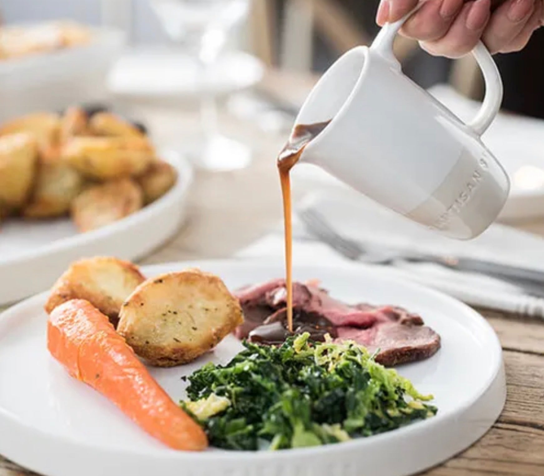 Artisan Street White Mini Sauce Jug