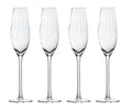 Artisan Street Ripple Set Of 4 Champagne Glasses
