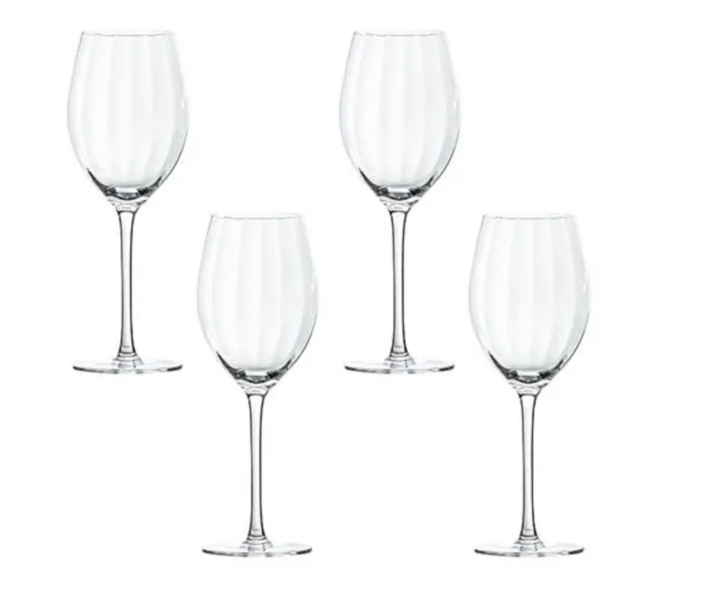 Artisan Street Ripple Set of 4 Red Wine Glasses